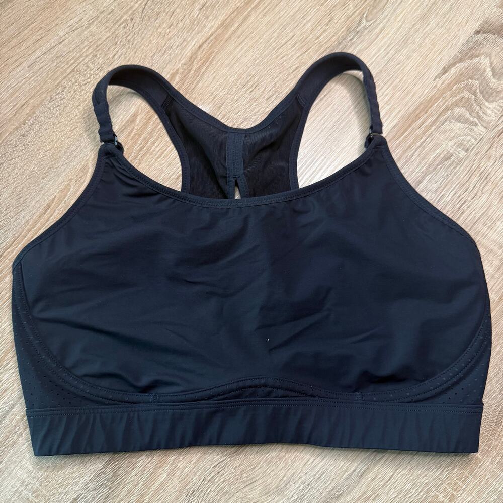 SPANX Black 50183R High Impact Sports Bra Size 38D gym workout